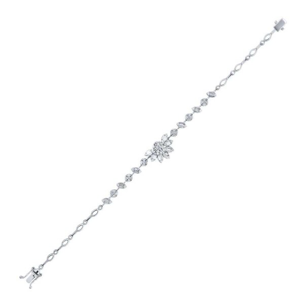 Carat Diamond Baguette Bracelet Lizay Db