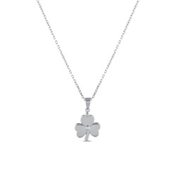 0.01 Carat Diamond Trend Clover Necklace - 1