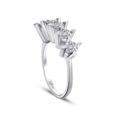 0.05 Carat Diamond Five Stone Ring - 2