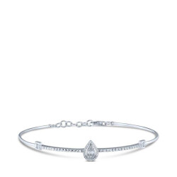 0.06 Carat Diamond Baguette Bracelet - 1