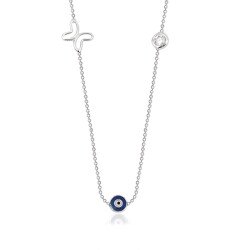 0.07 Carat Evil Eye Diamond Necklace - 1