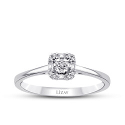 0.08 Carat Diamond Baguette Trend Ring - 1