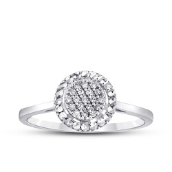 0.09 Carat Diamond Stone Ring 