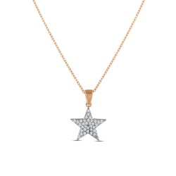 0.13 Carat Diamond Star Trend Necklace - 1