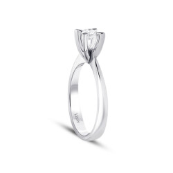 0.15 Carat Diamond Solitaire Ring - 2