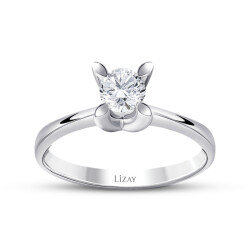 0.15 Carat Diamond Solitaire Ring - 1