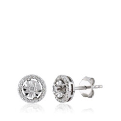 0.16 Carat Diamond Trend Earrings - 1