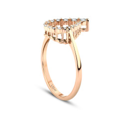 0.16 Carat Diamond Trend Rose Ring - 2