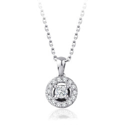 0.19 Carat Diamond Solitaire Necklace 