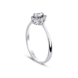 0.19 Carat Diamond Drop Ring - 2