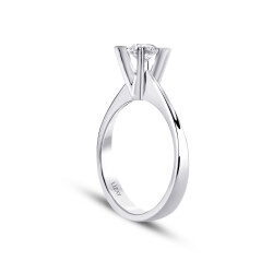 0.20 Carat Diamond Solitaire Ring - 2