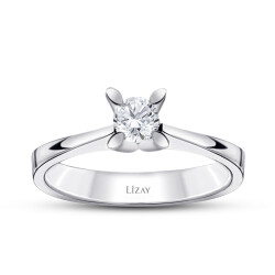 0.20 Carat Diamond Solitaire Ring - 1