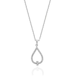 0.22 Carat Diamond Baguette Necklace - 2