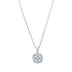 0.22 Carat Diamond Pen Necklace 