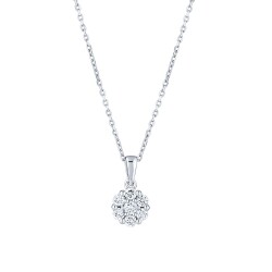 0.23 Carat Diamond Flower Necklace - 1