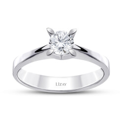 0.25 Carat Diamond Solitaire Ring - 1