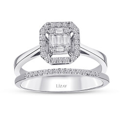 0.26 Carat Diamond Baguette Ring - 1