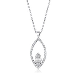 0.27 Carat Diamond Baguette Necklace - 1