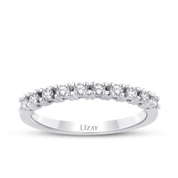 0.33 Carat Diamond Half Turret Ring - 1