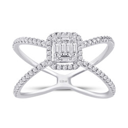 0.34 Carat Diamond Baguette Ring - 1