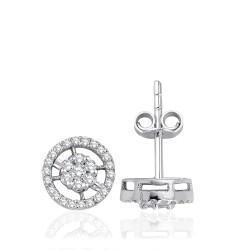 0.34 Carat Diamond Earrings 