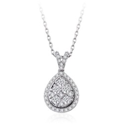 0.36 Carat Diamond Drop Necklace 