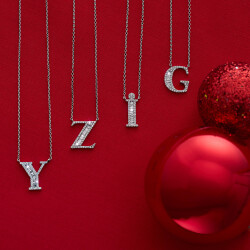 0.36 Carat Diamond Z Letter Necklace - 1