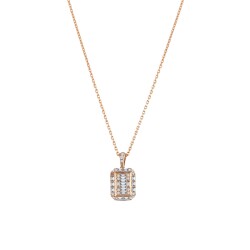 0.37 Carat Diamond Baguette Necklace - 1