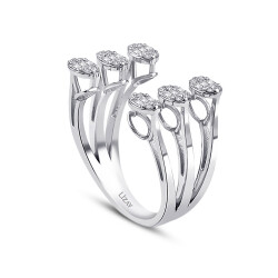 0.39 Carat Diamond Trend Double Ring - 2