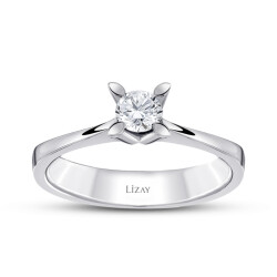 0.40 Carat Diamond Solitaire Ring - 1