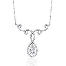 0.43 Carat Diamond Necklace - 1