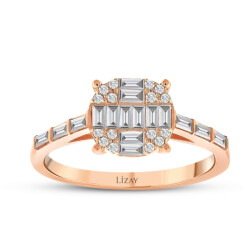 0.46 Carat Diamond Baguette Ring - 1