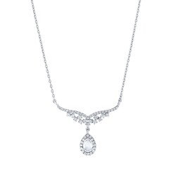 0.46 Carat Diamond Necklace - 1