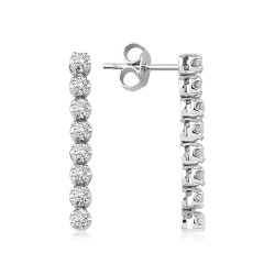 0.47 Carat Diamond Earrings - 1