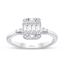 0.50 Carat Diamond Baguette Ring - 1