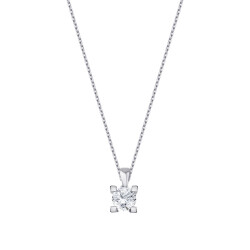 0.50 Carat Diamond Solitaire Necklace - 1