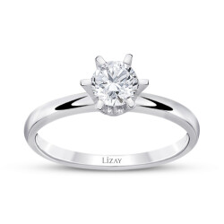 0.50 Carat Diamond Solitaire Ring - 1