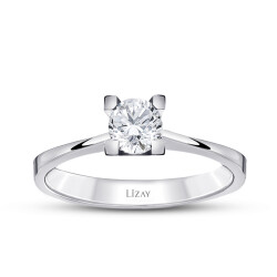 0.50 Carat Diamond Solitaire Ring - 1