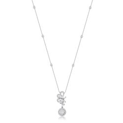 0.53 Carat Diamond Baguette Necklace 