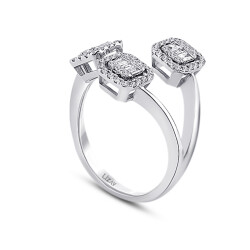 0.53 Carat Diamond Baguette Ring - 2