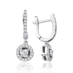 0.53 Carat Diamond Earrings 