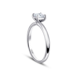 0.54 Carat Diamond Solitaire Princess Ring - 2