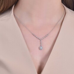 0.55 Carat Diamond Necklace - 3