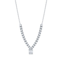 0.56 Carat Diamond Necklace - 1