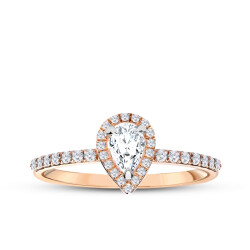 0.59 Carat Diamond Drop Ring - 1