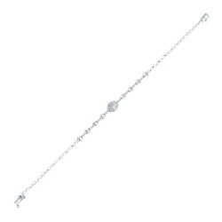 0.60 Carat Diamond Baguette Drop Bracelet 