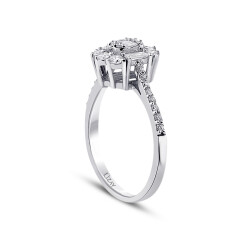 0.61 Carat Diamond Baguette Ring - 2