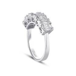 0.62 Carat Diamond Baguette Ring - 2