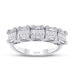 0.62 Carat Diamond Baguette Ring - 1