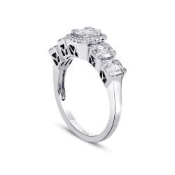 0.63 Carat Diamond Baguette Ring - 2